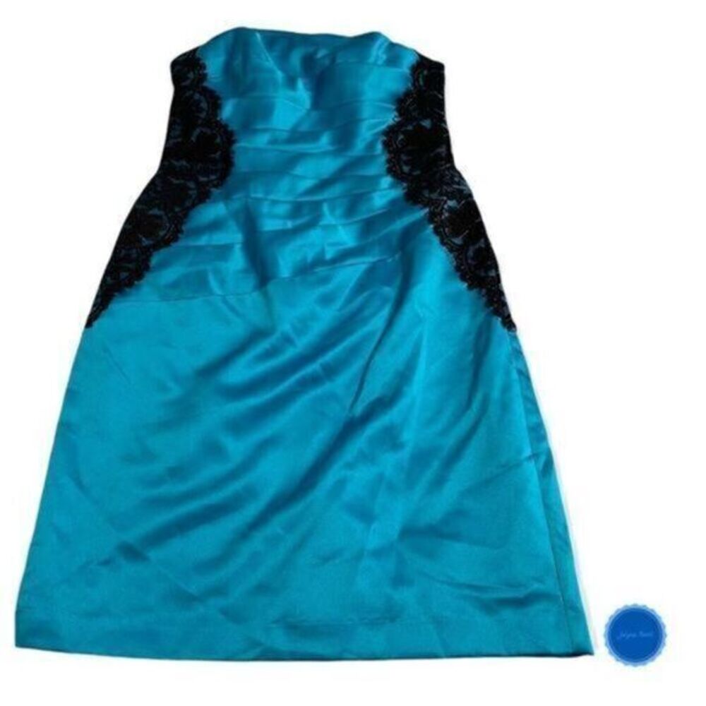 David’s bridal Satin Lace Dress Strapless